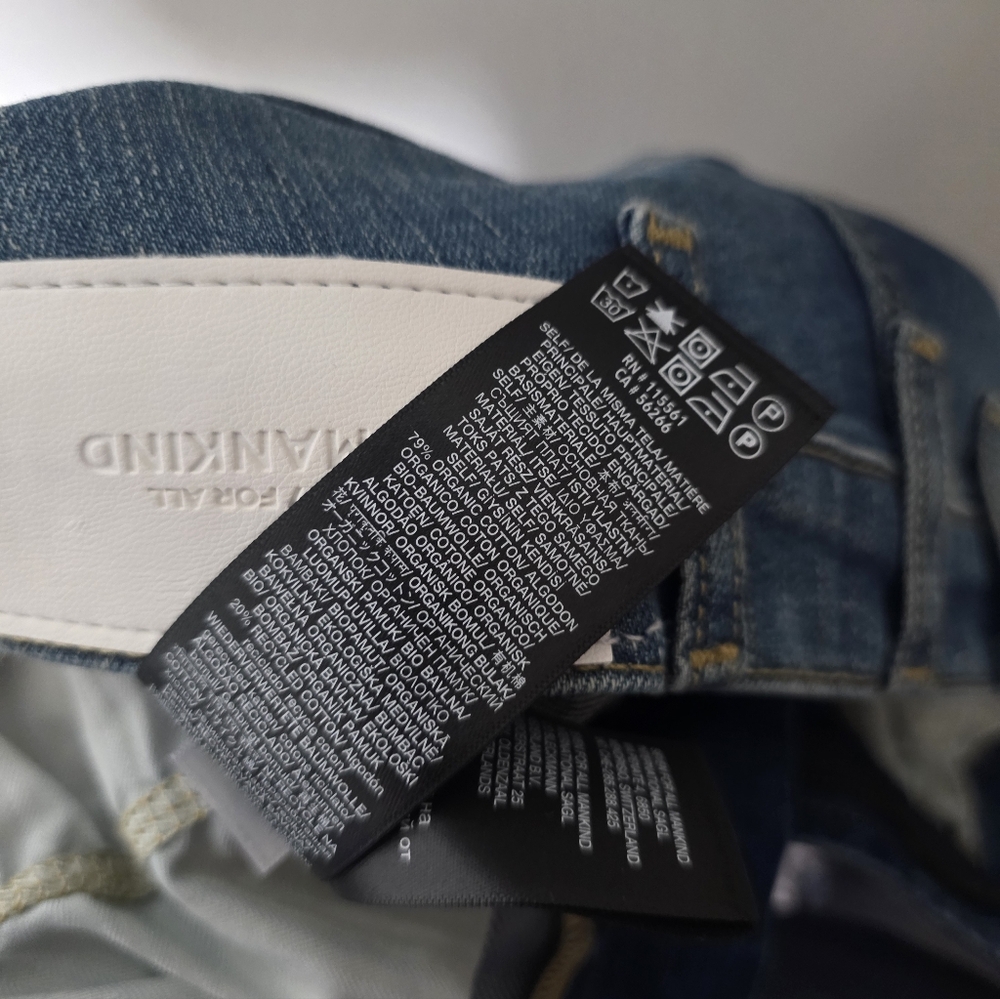 7 For All Mankind Women's Easy Boot High-rise Jeans Dark Wash Size 27 - Picture 5 of 5